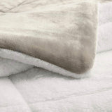 Warm & Comfy Fleece Reversible Bedspread Set