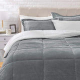 Warm & Comfy Fleece Reversible Bedspread Set