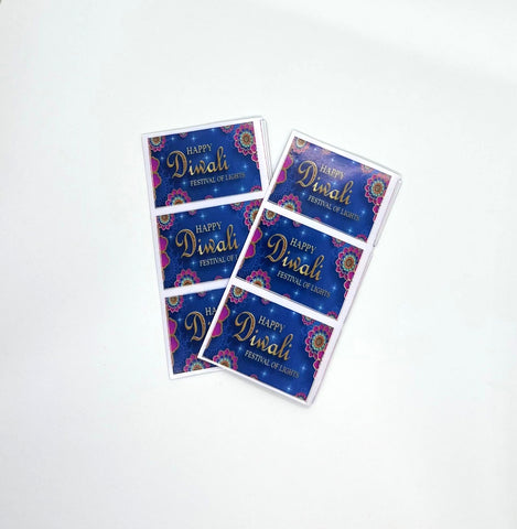 Happy Diwali Label Design 3 (Pack of 12)