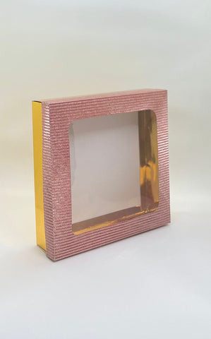 Medium Square Colour Line Design Gift Box
