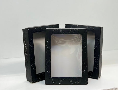 Rectangular Black Marble Medium Gift Box (23.5x18.5x5cm)