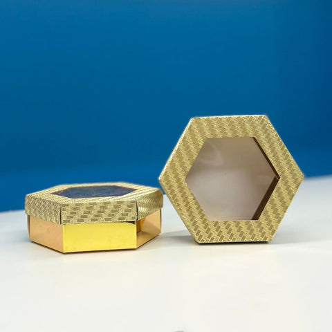 Smart Hexagon Gold Gift Box