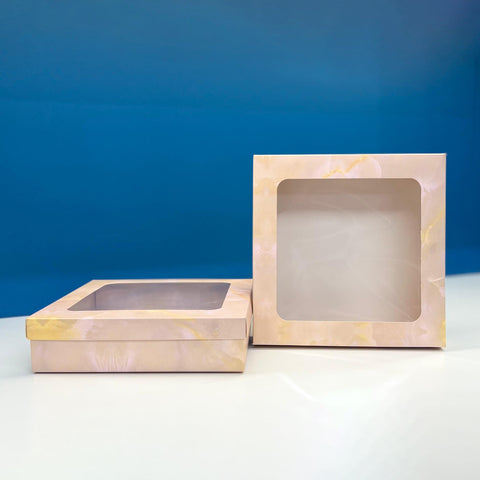 Summer Square Marble Design Medium Gift Box