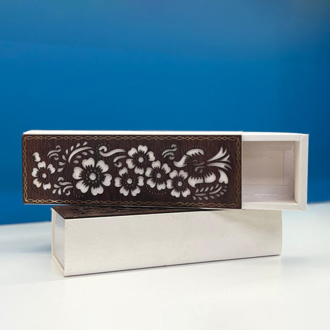 Smart Laser Cut Wooden Top Rectangular Slide Gift Box