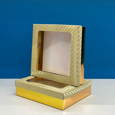 Stunning Square Gold Gift Box