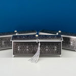 Trendy Tassle Medium Gift Box Silver