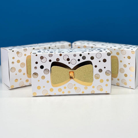 Smart Small Bow Designer Gold Gift Box