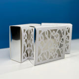 Lovely Laser Cut Medium Silver Gift Box