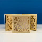 Lovely Laser Cut Medium Gold Gift Box