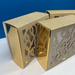 Lovely Laser Cut Medium Gold Gift Box