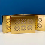 Classy Laser Cut Medium Gold Gift Boxes