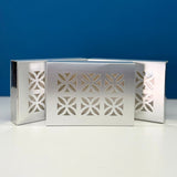 Classy Laser Cut Medium Silver Gift Boxes