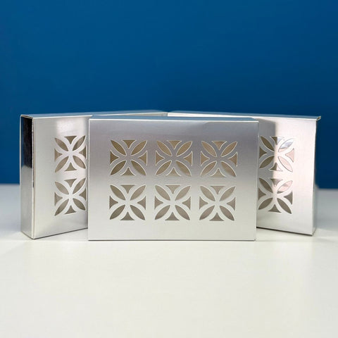 Classy Laser Cut Medium Silver Gift Boxes
