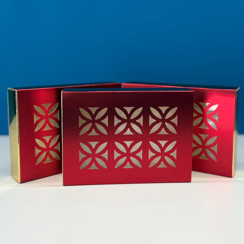 Classy Laser Cut Medium Maroon Gift Boxes