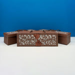 Smart Laser Cut Large Carry On Brown Gift Box