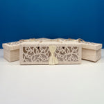 Smart Laser Cut Large Carry On Cream Gift Box