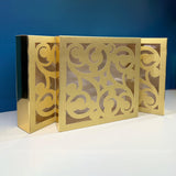 XL Laser Cut Gold Gift Box