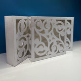 XL Laser Cut Silver Gift Box