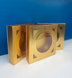 Exclusive Designer Square Gold Gift Box