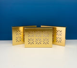 Classy Laser Cut Design Gold Gift Box