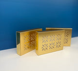 Classy Laser Cut Design Gold Gift Box