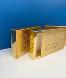 Classy Laser Cut Design Gold Gift Box