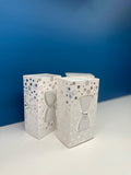 Smart Bow Tie Design Silver Gift Box