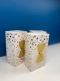 Smart Bow Tie Design Gold Gift Box